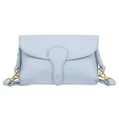 Torebki damskie - Torebka Damska Skórzana Vera Pelle Imba Błekitna - miniaturka - grafika 1