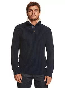 Quiksilver Kardigan męski niebieski XL - Swetry męskie - miniaturka - grafika 1