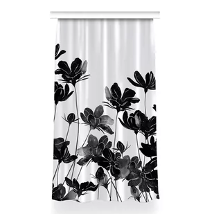 Zasłona do pokoju Czarna łąka do sypialni 150x260, Fabricsy - Zasłony - miniaturka - grafika 1