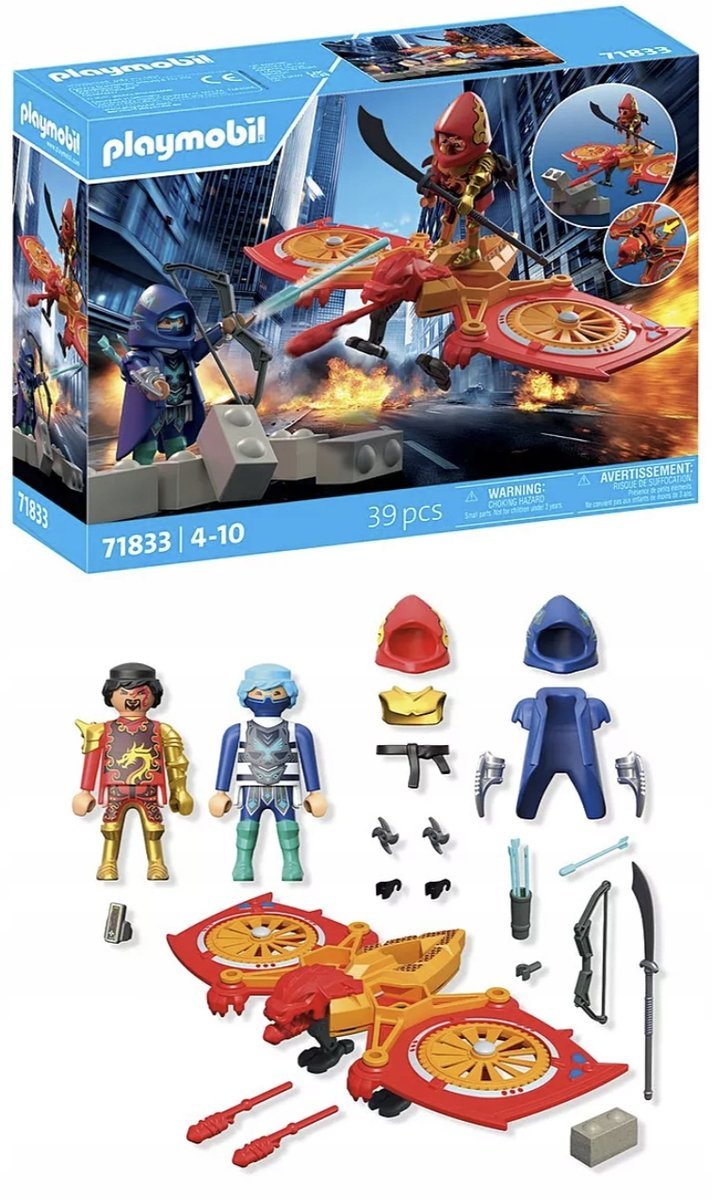 Klocki PLAYMOBIL 71833 Bohaterski dron kontra zły ninja
