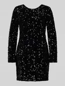 Sukienki - Sukienka koktajlowa o dopasowanym kroju z cekinowym obszyciem model ‘CONFIDENCE’ - miniaturka - grafika 1