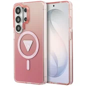 Etui i futerały do telefonów - Etui Guess IML Gradient Triangle MagSafe do Samsung Galaxy S26 Ultra różowy - miniaturka - grafika 1