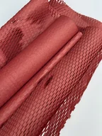Folia, papier śniadaniowy, serwetki - Papier kraftowy do pakowania prezentow Plaster miodu 50cmX10m Bordo, 200 - miniaturka - grafika 1