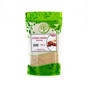 Agnex Krzysztof Wierzbicki Siemię lniane mielone 250g SIEMIĘ(3)(1) - Orzechy i nasiona - miniaturka - grafika 1