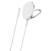 Ładowarki do telefonów - Bezprzewodowa ładowarka ER Power Qi2, se stojánkem, 15 W, 2 m (ERPWQ2PR-SLV) Srebrna - miniaturka - grafika 1