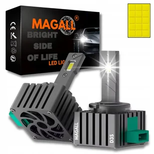 ŻARNIKI LED D3S D8R MAGALL HID-LED 6500K 20000lm 70W ZAMIENNIKI KSENONÓW - Żarówki samochodowe - miniaturka - grafika 1