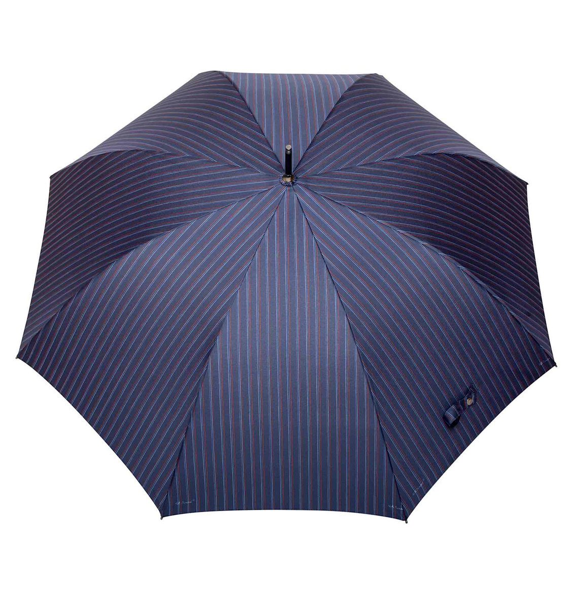Parasol Długi Męski Klasyczny, wzór Prążki granat