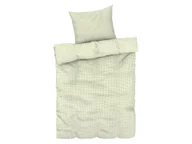 Pościel - LIVARNO home Pościel z mikrowłókna satynowego, 140 x 200 cm (w kratkę/zielony) - miniaturka - grafika 1