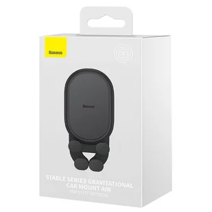 Uchwyt samochodowy grawitacyjny Baseus Stable do kratki wentylacyjnej (czarny) - Uchwyty samochodowe do telefonów - miniaturka - grafika 5