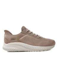 Sneakersy damskie - Sneakersy Skechers 117497 TPE Brązowy - miniaturka - grafika 1