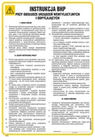 Instrukcje stanowiskowe BHP - IAF25 INSTRUKCJA BHP PRZY OBSŁUDZE URZĄDZEŃ WENTYLACYJNYCH I ODPYLAJĄCYCH, HN - PŁYTA ELASTYCZNA 0,4MM; (245X350MM) - miniaturka - grafika 1