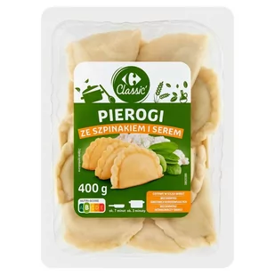 Carrefour Classic Pierogi ze szpinakiem i serem 400 g - Szybkie dania obiadowe - miniaturka - grafika 1