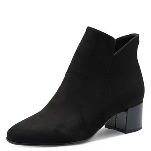 Tamaris Damskie sztyblety Boot Heel 1-25354-43, Black Comb, 36 EU, czarny Comb, 36 EU - Botki damskie - miniaturka - grafika 1
