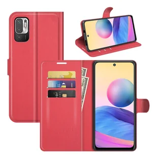 Pokrowiec König Design kompatybilny z etui na telefon komórkowy Xiaomi Redmi Note 10 5G ze skóry syntetycznej - Etui na telefon komórkowy czerwone - Etui i futerały do telefonów - miniaturka - grafika 1
