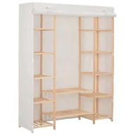 Szafy - vidaXL vidaXL Szafa, biała, 135 x 40 x 170 cm, materiałowa - miniaturka - grafika 1
