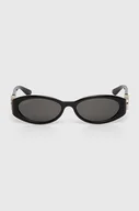 Okulary przeciwsłoneczne - Gucci okulary przeciwsłoneczne damskie kolor czarny GG1660S - miniaturka - grafika 1