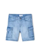 Spodenki damskie - Mayoral Szorty jeansowe 3229 Niebieski Regular Fit - miniaturka - grafika 1