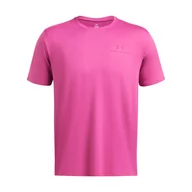 Koszulki sportowe męskie - Męska koszulka treningowa Under Armour UA Rush Energy SS - różowa - UNDER ARMOUR - miniaturka - grafika 1