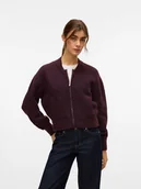 Swetry damskie - Vero Moda Kardigan w kolorze bordowym - miniaturka - grafika 1