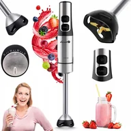 Blendery ręczne - Mocny Blender Ręczny Łucznik JK-1200 Ostrze Tytan Turbo Kruszy Lód 1200 W - miniaturka - grafika 1