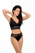 Komplety bielizny - Figi Damskie Z Wysokim Stanem I Koronką Babell Kod 173 Czarne  Xl - miniaturka - grafika 1