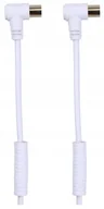 Kable - Kabel antenowy kątowy TechniSat IEC 1.5m Biały  od 89 zł! - miniaturka - grafika 1
