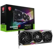 Karty graficzne - MSI GeForce RTX 4070 GAMING X TRIO 12GB GDDR6X - miniaturka - grafika 1