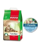 Żwirek dla kotów - JRS Cat'S best eco plus 7l (3 kg) + BAYER FORESTO Obroża dla kota i psa przeciw kleszczom i pchłom poniżej 8 kg - miniaturka - grafika 1