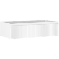 Szafki łazienkowe - Mexen Rivel szafka łazienkowa podumywalkowa 90 cm, 1 szuflada, ryflowana , biała mat - 91A20-09023-1-BF01 - miniaturka - grafika 1