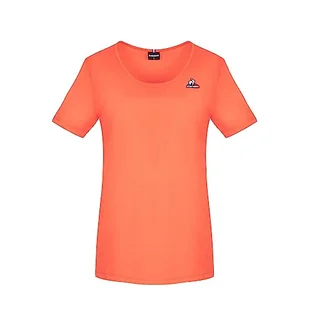 Le Coq Sportif Damska koszulka sezonowa Tee Ss No 1W T-shirt, pomarańczowa St, M - Koszulki i topy damskie - miniaturka - grafika 1