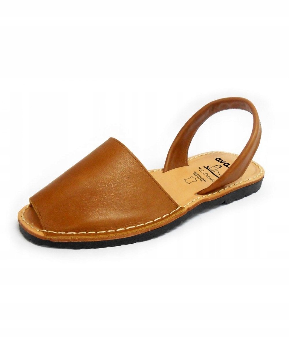 Avarca Sandały Damskie Brązowe Wsuwane 40 Żni