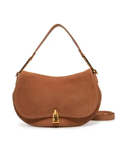 Coccinelle Torebka PQS Magie Suede Bim E1 PQS 18 03 01 Brązowy - Torebki damskie - miniaturka - grafika 1