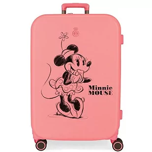Disney Happiness Walizka Średnia, Walizka średniej wielkości, Różowy, Maleta mediana, średnia walizka - Walizki - miniaturka - grafika 1