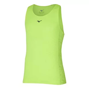 Mizuno Aero Tank Top męski, Neolime, XL - Koszulki sportowe męskie - miniaturka - grafika 1