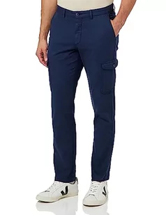 Hackett London Męskie spodnie cargo TEXSTRETCH, niebieskie (granatowe), 40 W/28 l, Niebieski (granatowa marynarka), 40W / 28L - Spodenki męskie - miniaturka - grafika 1