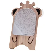 Lusterka do makijażu - Lustro Lusterko Drewniane Miś Panda W Koronie - miniaturka - grafika 1