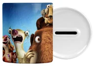 Skarbonki - SKARBONKA DLA DZIECI EPOKA LODOWCOWA Z IMIENIEM - miniaturka - grafika 1