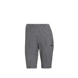 adidas Damskie długie szorty, biało-czarne, UK 8 - Spodenki damskie - miniaturka - grafika 1
