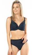 Biustonosze - Koronkowy biustonosz push-up Debora, Kolor granatowy, Rozmiar 65D, Mefemi - Intymna - miniaturka - grafika 1