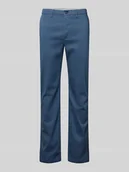 Spodnie męskie - Chinosy o kroju regular fit z mieszanki bawełny model ‘DENTON’ - miniaturka - grafika 1