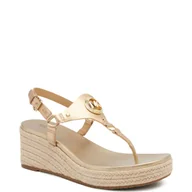 Sandały damskie - Michael Kors Skórzane sandały CASEY WEDGE - miniaturka - grafika 1