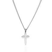 Naszyjniki męskie - Biżuteria Venetto Naszyjnik męski z zawieszką z krzyżem S510 • SKLEP PREMIUM ✓ • Kup teraz, zapłać za 30 dni RATY 0% GRATIS WYSYŁKA ZWROT DO 365 DNI - miniaturka - grafika 1