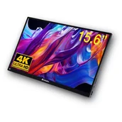 Monitory - Verbatim monitor przenośny dotykowy, PMT-15-4K, 15.6" - miniaturka - grafika 1