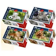 Pozostałe książki - Puzzle 54 mini Słodkie pupile 1 TREFL - miniaturka - grafika 1