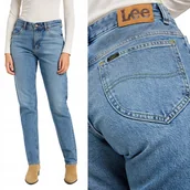 Spodnie damskie - Lee RIDER JEANS luźne zwężane damskie spodnie jeansowe mom jeans W31 L31 - miniaturka - grafika 1