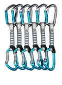 Sprzęt wspinaczkowy - Ekspresy wspinaczkowe Climbing Technology Salto Set NY 12 cm 6-Pack - titanium/electricblue - miniaturka - grafika 1