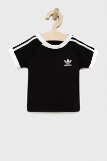 Koszulki dla chłopców - adidas Originals t-shirt dziecięcy H35545 kolor czarny z aplikacją - grafika 1