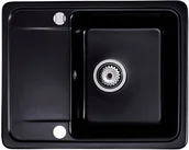 Zlewozmywaki - Zlewozmywak granitowy Kernau KGS Z 4557 1B1D Deep Black - miniaturka - grafika 1