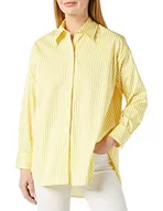 Bluzki damskie - Seidensticker Damska bluzka z długim rękawem Regular Fit, żółty, 44 - miniaturka - grafika 1