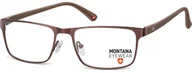 Okulary korekcyjne, oprawki, szkła - Montana Okulary oprawki prostokątne optyczne MM610B brązowe - miniaturka - grafika 1